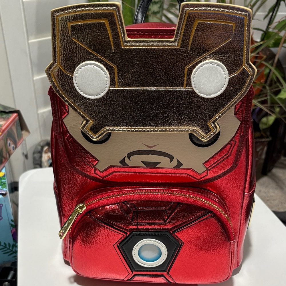 Marvel Iron Man Red Backpack with matching Disney parks ears